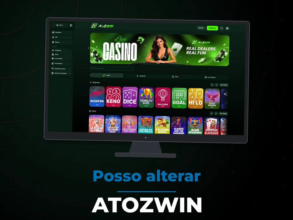 Atozwin - Posso alterar